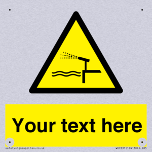 Custom warning water cannon